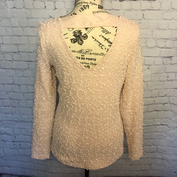 FINAL PRICE Jennifer Lopez Pink Sweater W Sequins - Picture 3 of 4